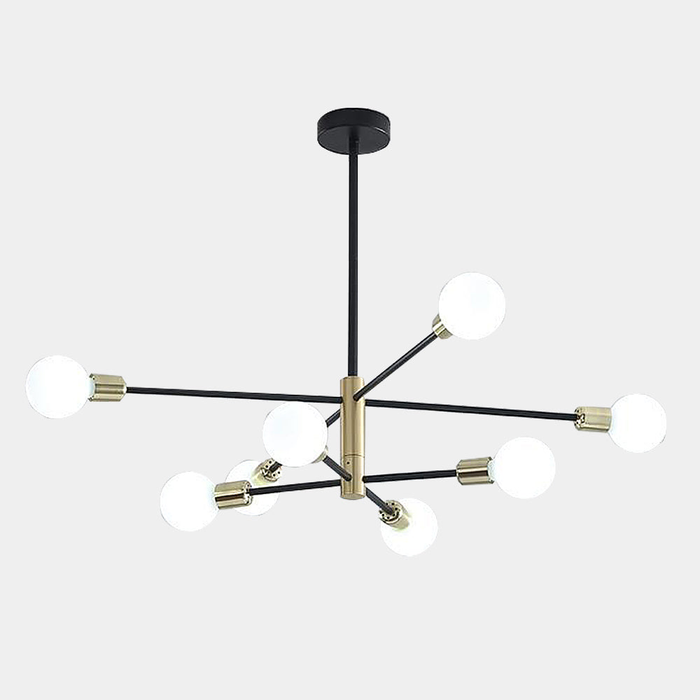 Modern Black Gold Chandelier 1