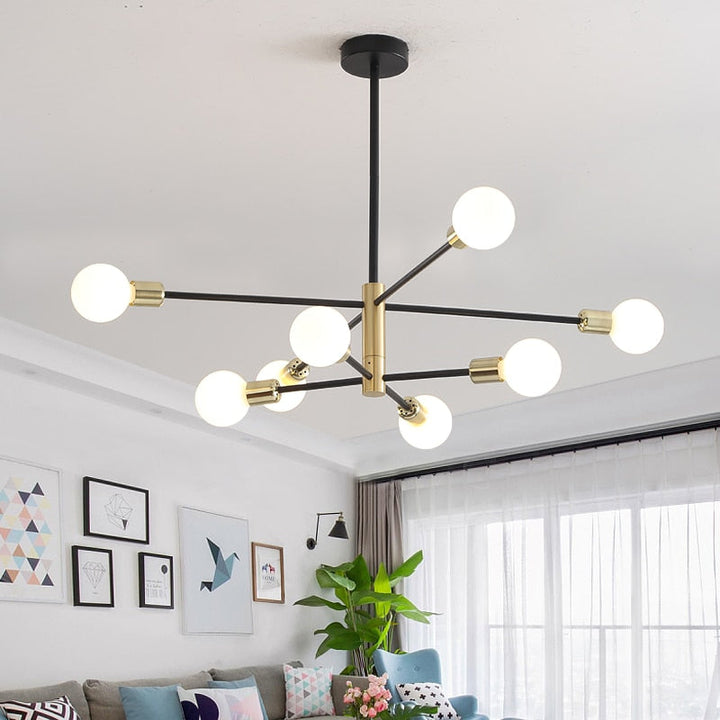 Modern Black Gold Chandelier 3