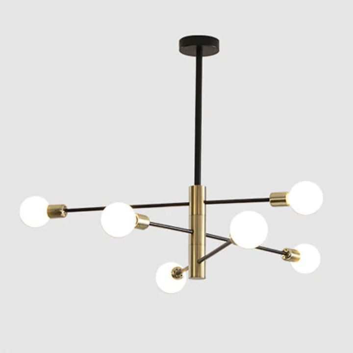 Modern Black Gold Chandelier 7