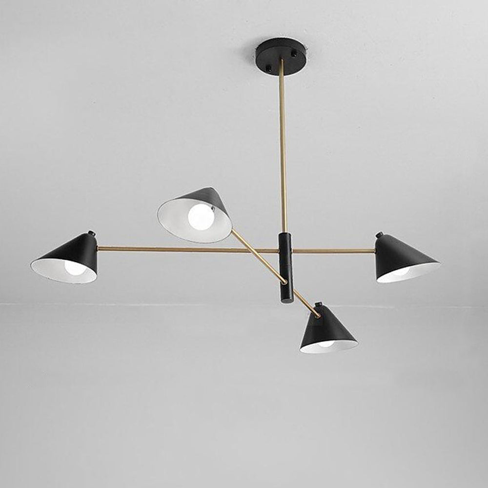 Modern Black and Gold Chandelier 0