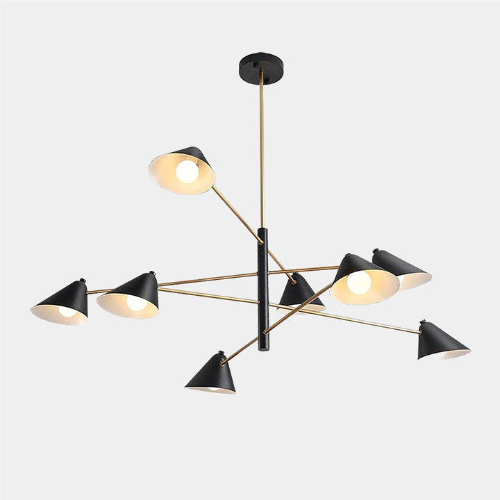 Modern Black and Gold Chandelier 1