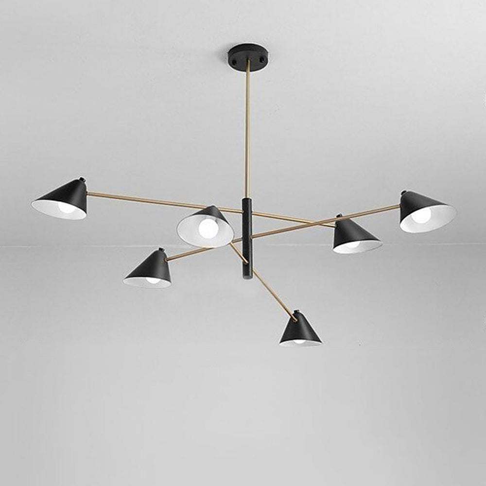 Modern Black and Gold Chandelier 10