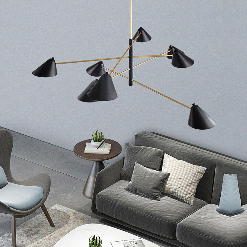 Modern Black and Gold Chandelier 5