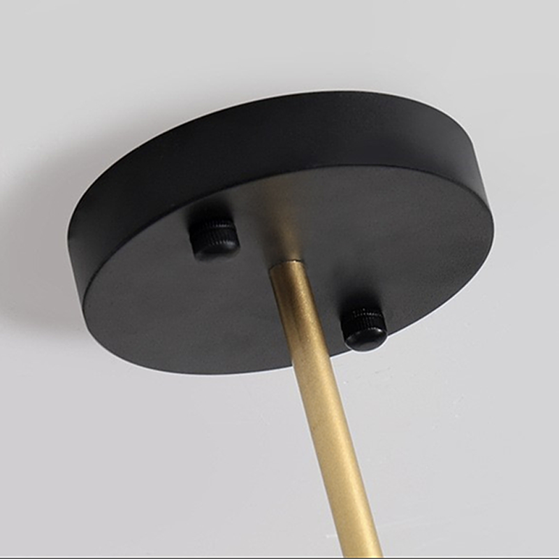 Modern Black and Gold Chandelier 8