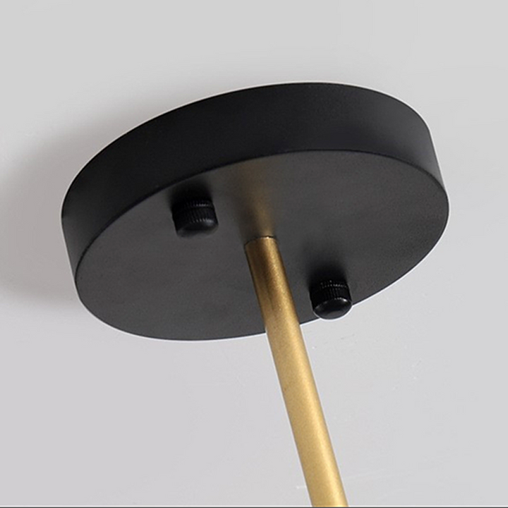 Modern Black and Gold Chandelier 8