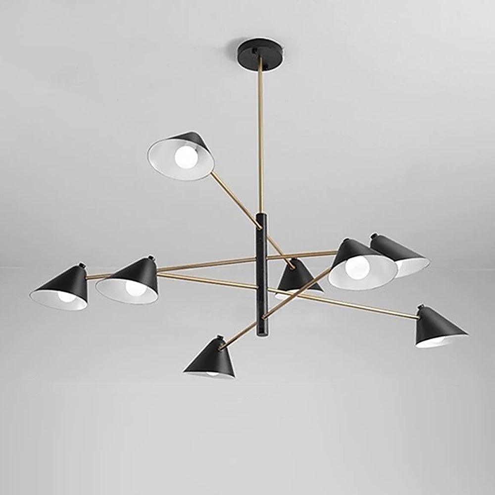 Modern Black and Gold Chandelier 9