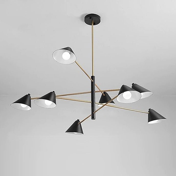 Modern Black and Gold Chandelier 9