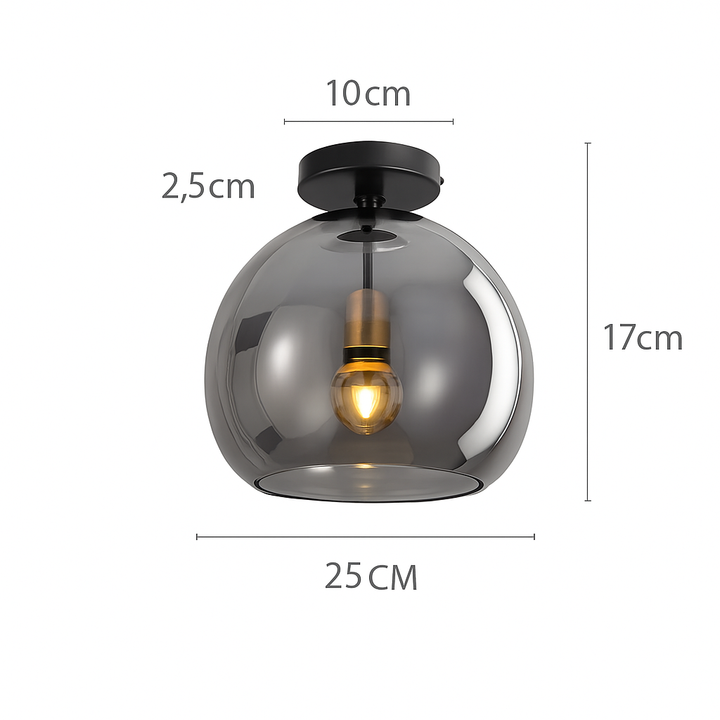 Modern Glass Flush Mount Ceiling Light 15
