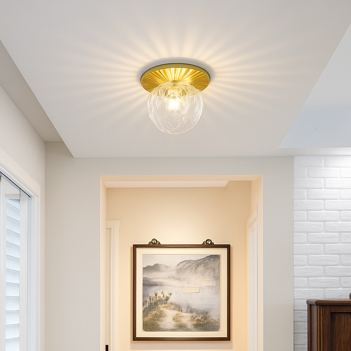 Modern Gold Flush Mount Ceiling Light 1