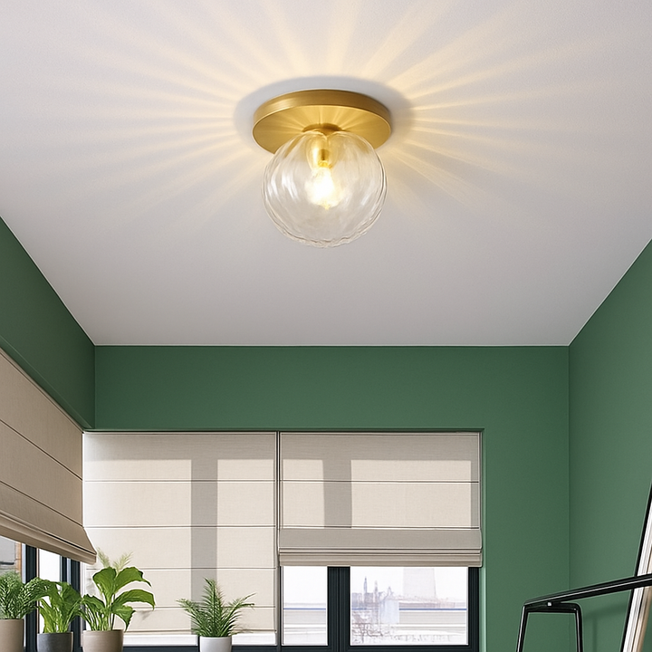Modern Gold Flush Mount Ceiling Light 2