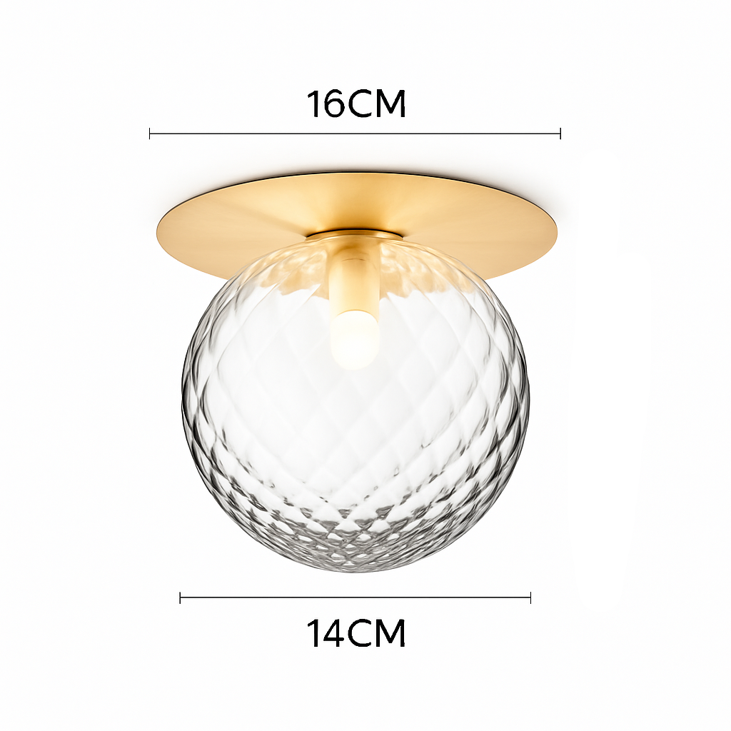 Modern Gold Flush Mount Ceiling Light 4