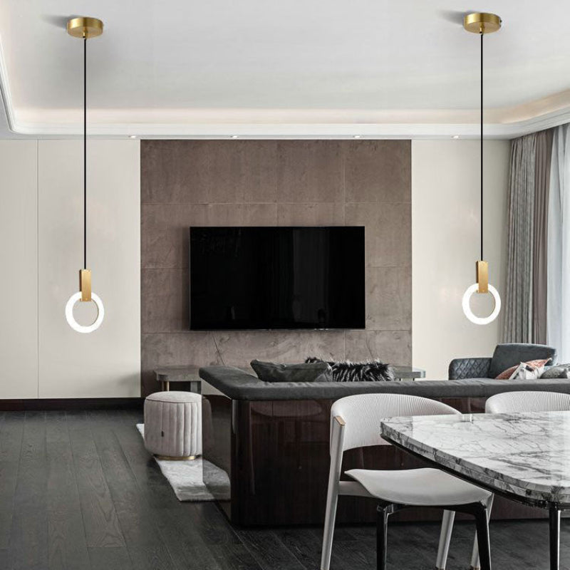 Modern Gold Pendant Lighting for Kitchen Island 6