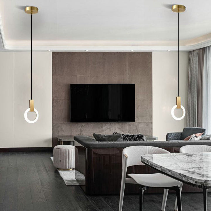 Modern Gold Pendant Lighting for Kitchen Island 6