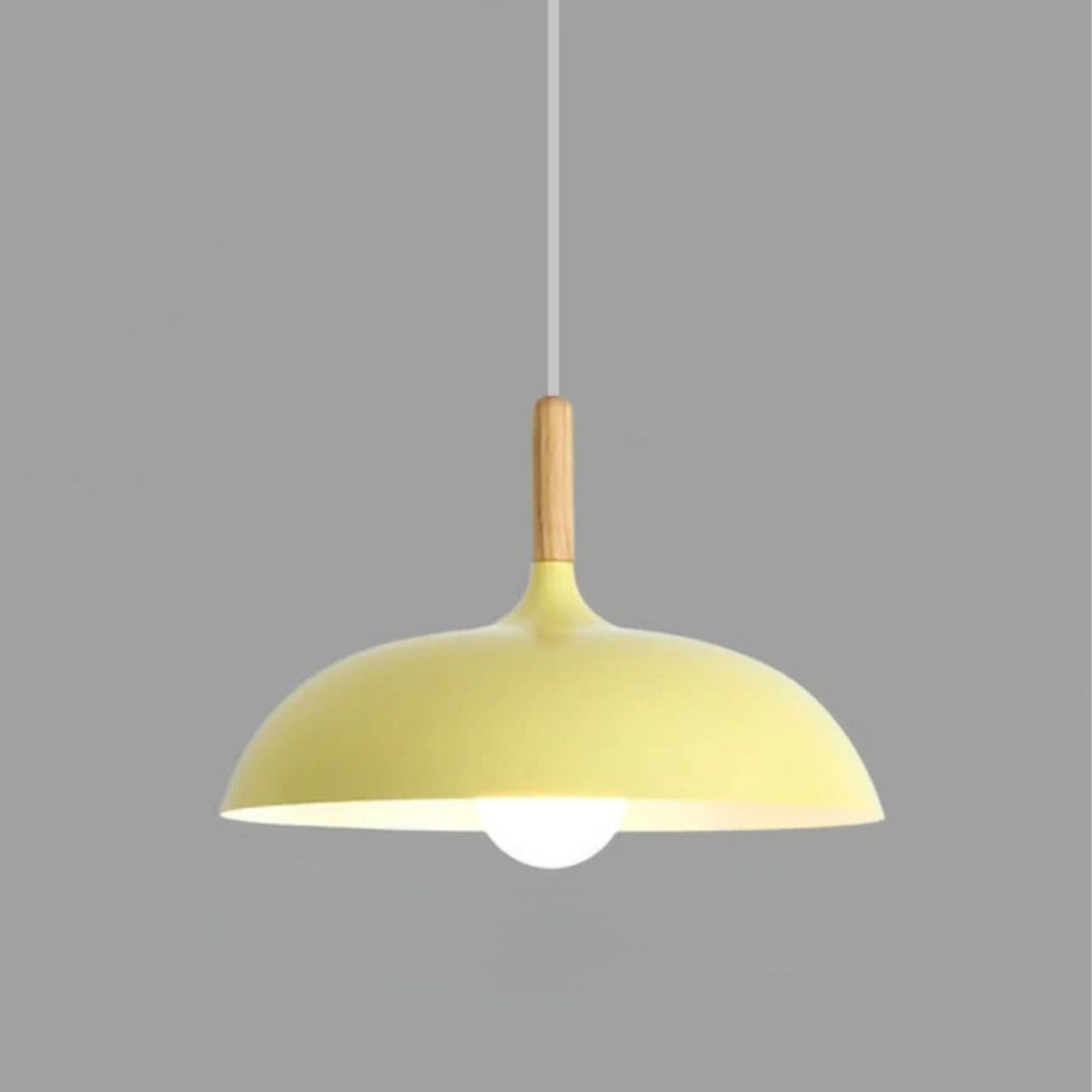 Modern Oak Pendant Light Fixture 10