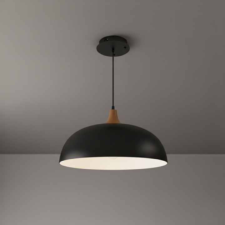 Modern Oak Pendant Light Fixture 2