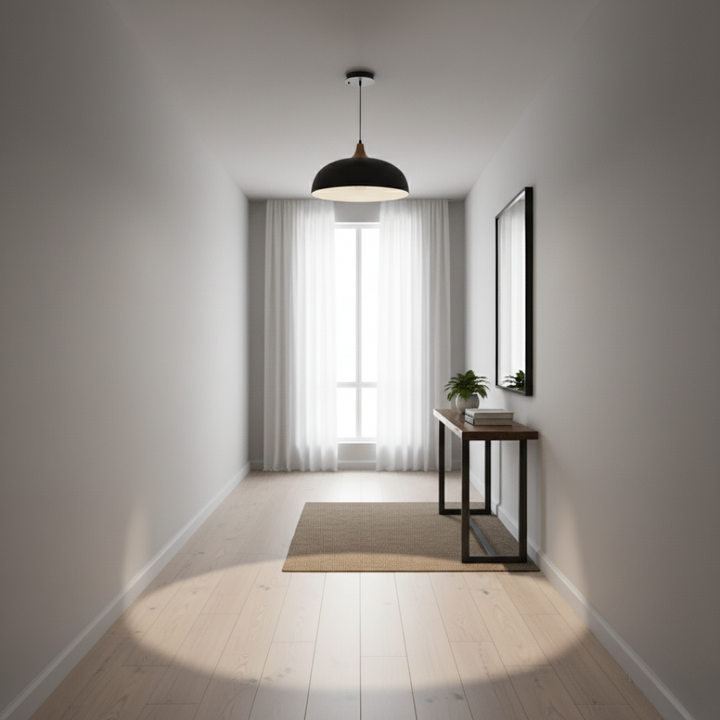 Modern Oak Pendant Light Fixture 3