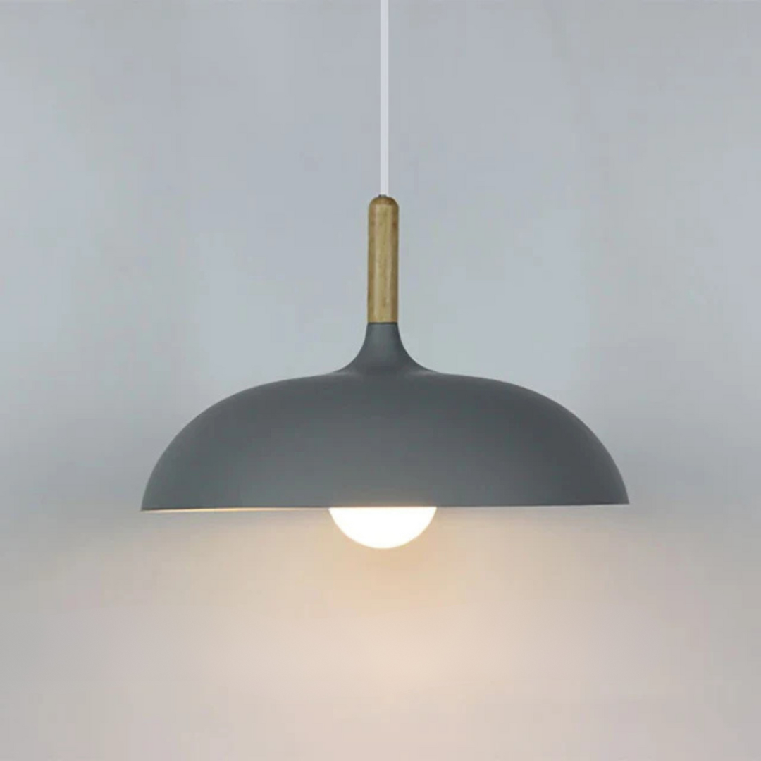 Modern Oak Pendant Light Fixture 7