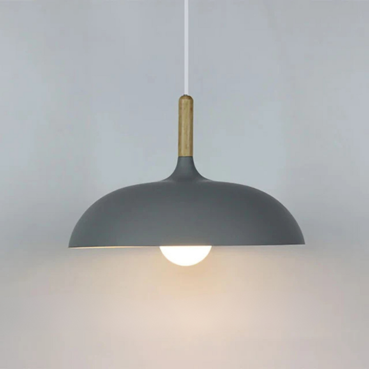 Modern Oak Pendant Light Fixture 7