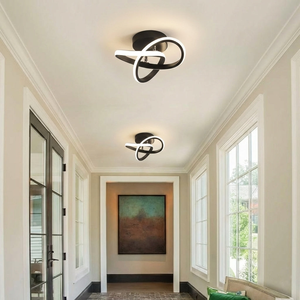 Modern White Flush Mount Ceiling Light 0