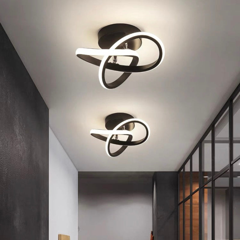 Modern White Flush Mount Ceiling Light 1