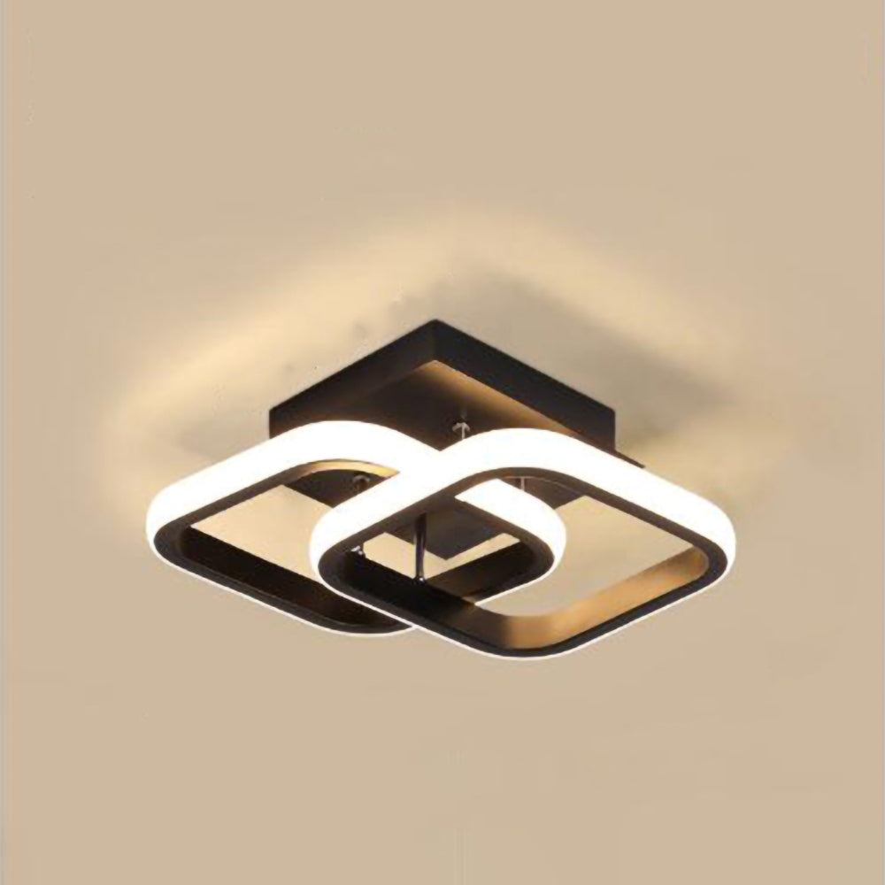 Modern White Flush Mount Ceiling Light 11