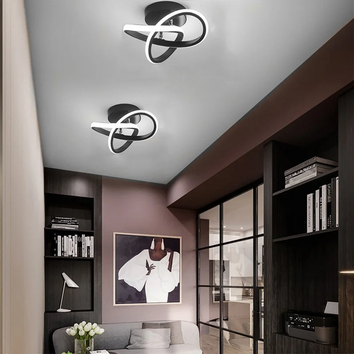 Modern White Flush Mount Ceiling Light 3