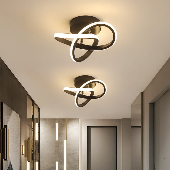 Modern White Flush Mount Ceiling Light 4