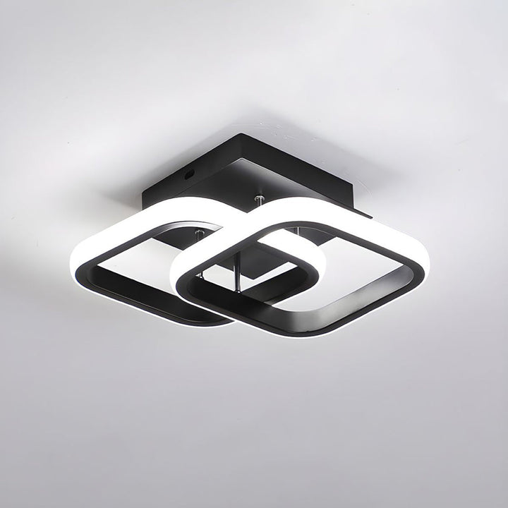 Modern White Flush Mount Ceiling Light 6
