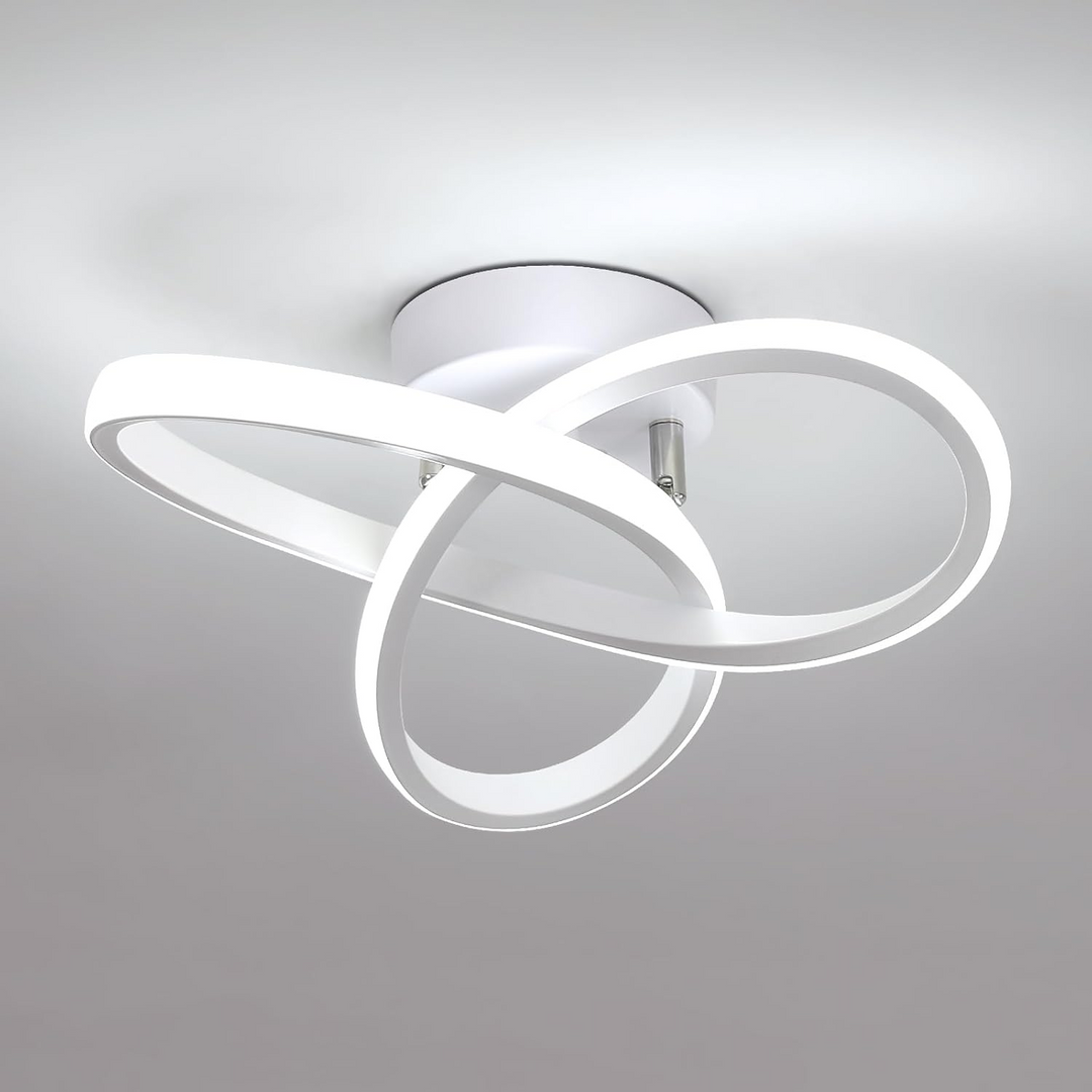 Modern White Flush Mount Ceiling Light 7