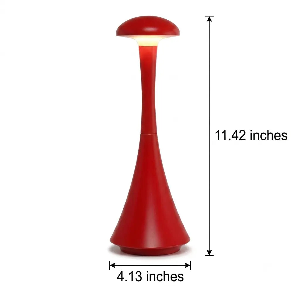 Cordless Hourglass Table Lamp front view