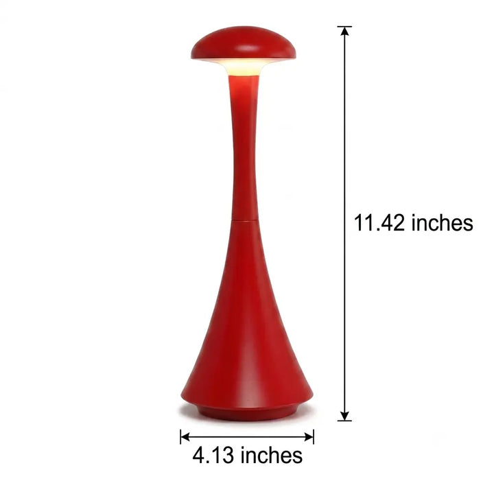 Cordless Hourglass Table Lamp front view