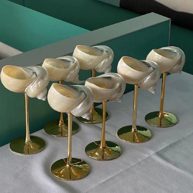 Natural Shell Wine Glass 0