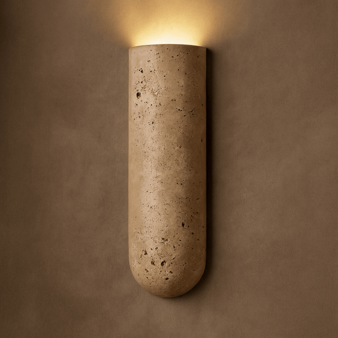 Natural Travertine Wall Sconce 3