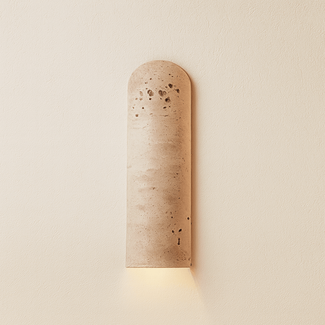 Natural Travertine Wall Sconce 4