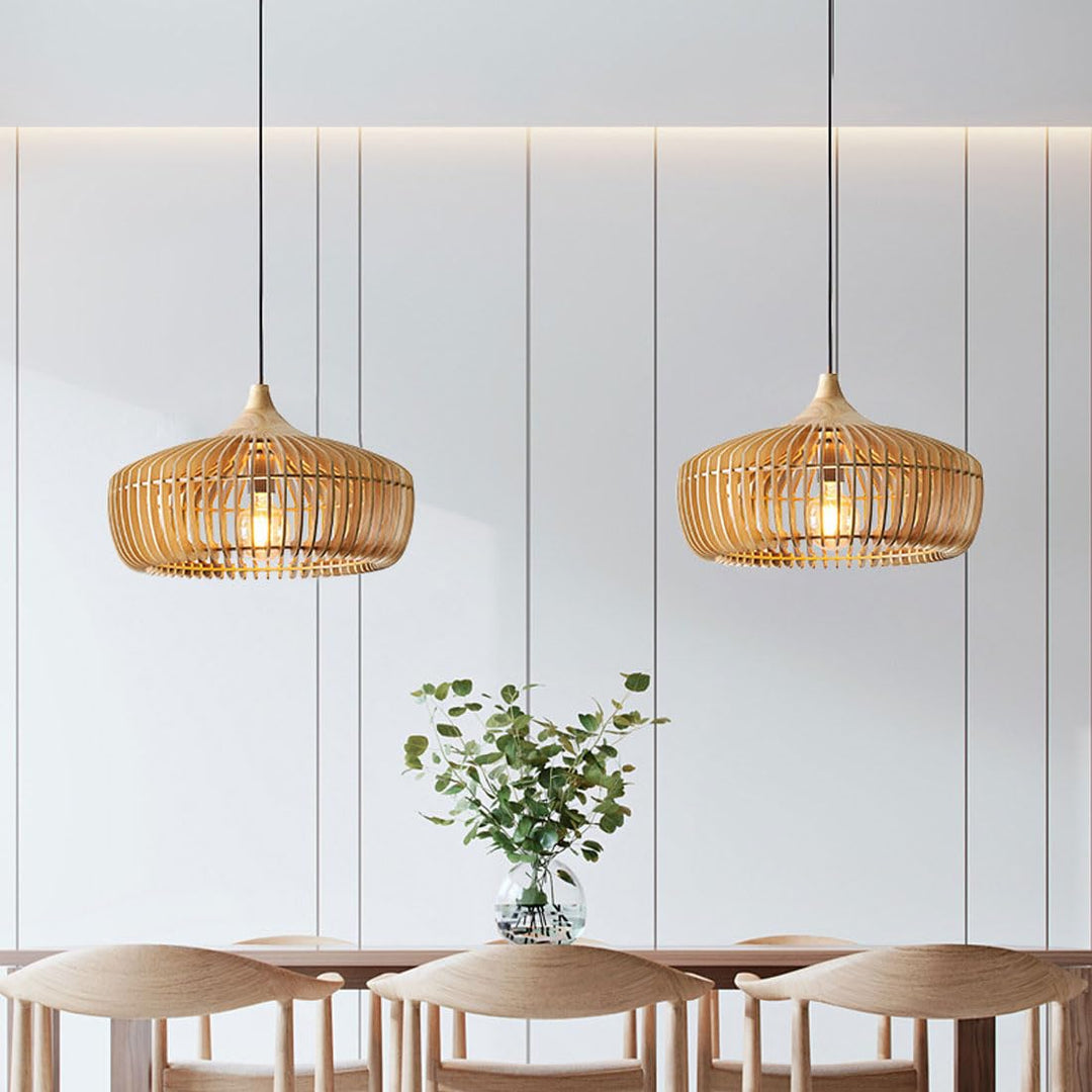 Natural Wood Pendant Light 0