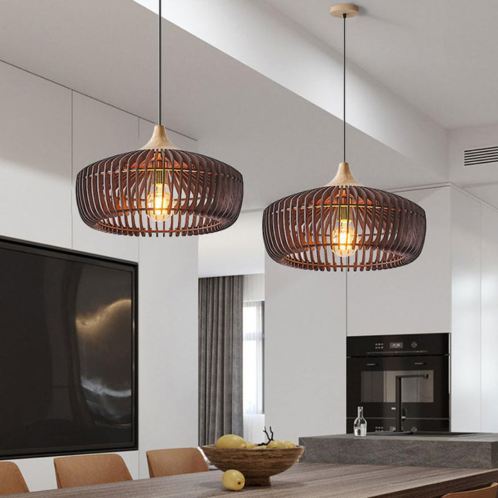 Natural Wood Pendant Light 2