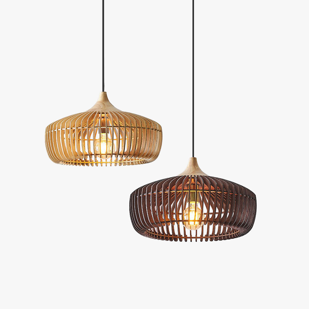 Natural Wood Pendant Light 3