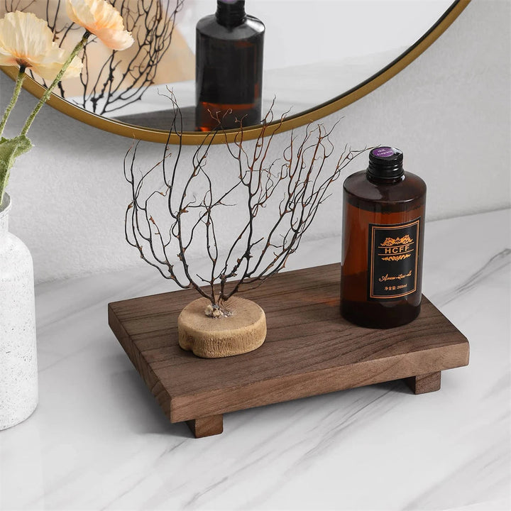 Natural Wooden Display Tray 0