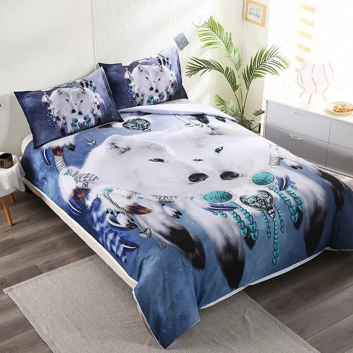 Nature-Inspired Wolf Bedding Set 5
