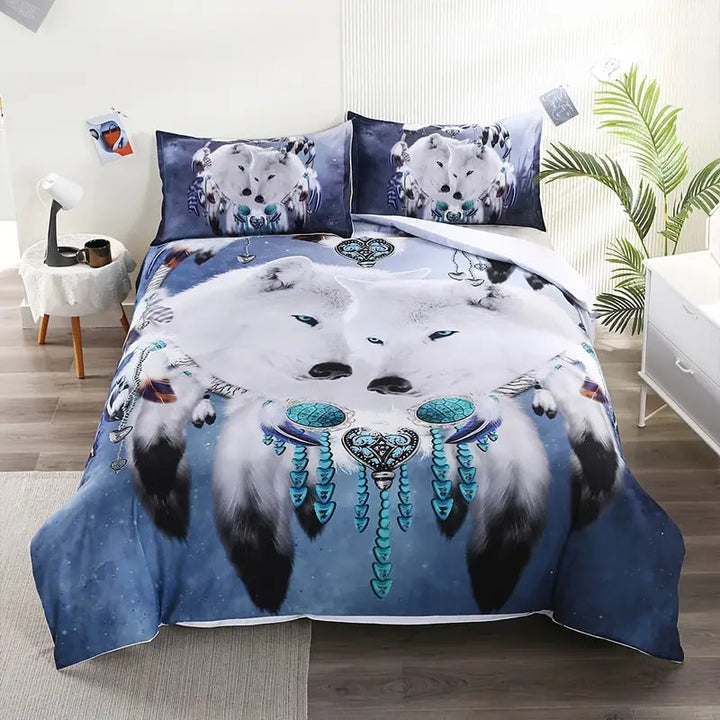 Nature-Inspired Wolf Bedding Set 9