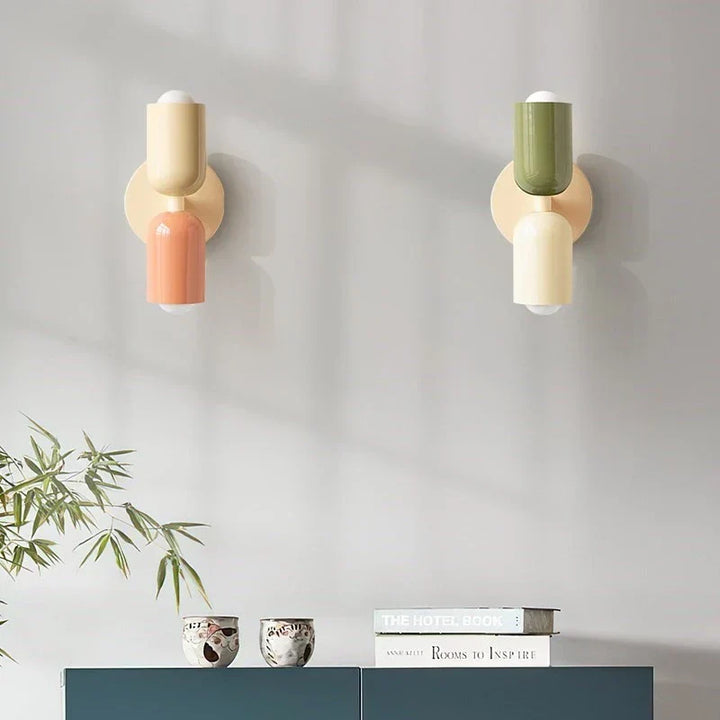 Bold Matte Twin-Bulb Sconce