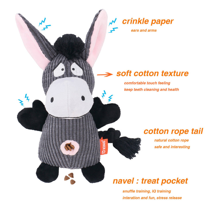Velvet Plush Squeaker Chew Toy