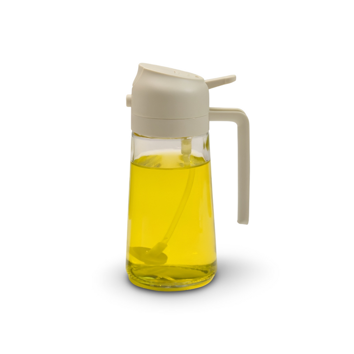 Refillable Glass Oil Sprayer pouring detail