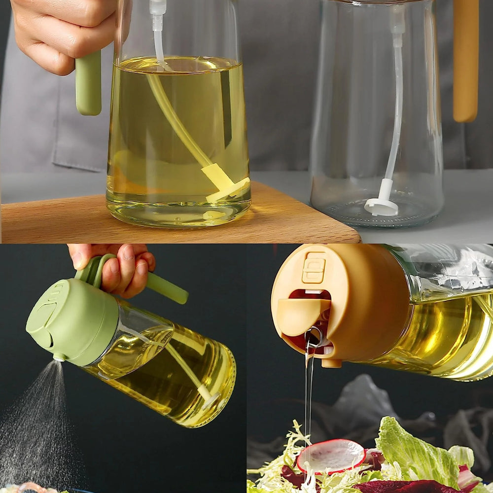 Refillable Glass Oil Sprayer color options