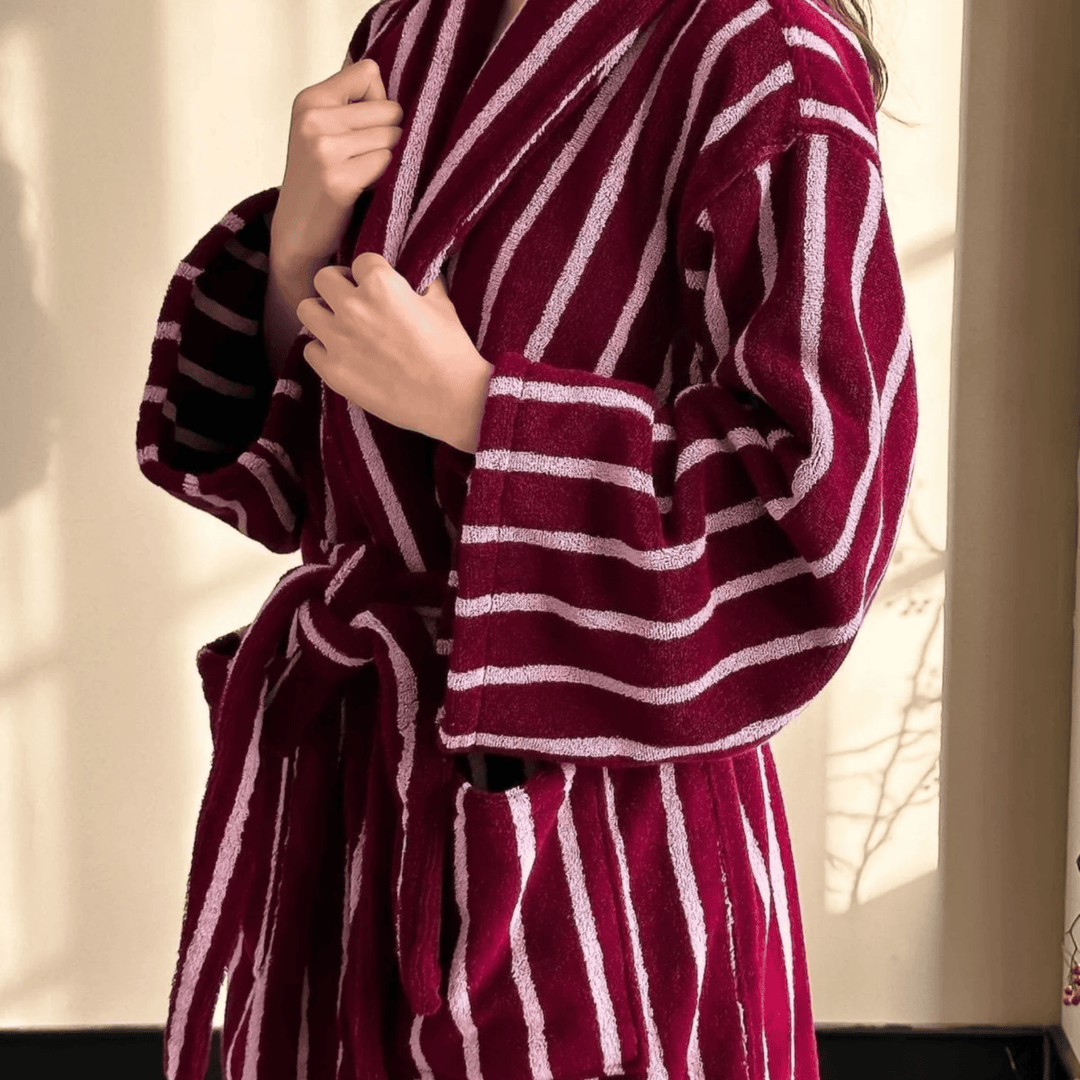 Heavyweight Jacquard Cotton Robe lifestyle