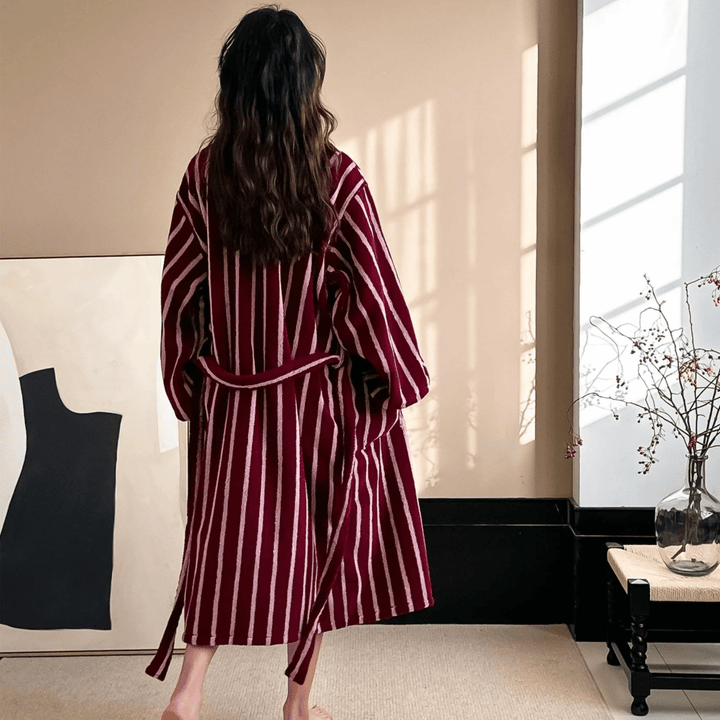 Heavyweight Jacquard Cotton Robe flat lay