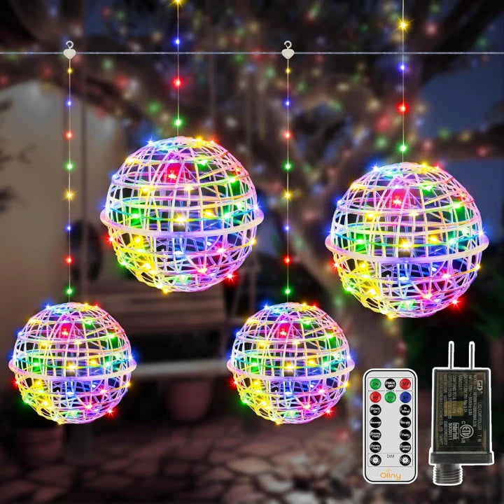 Multicolor Outdoor Ball String Lights main product photo