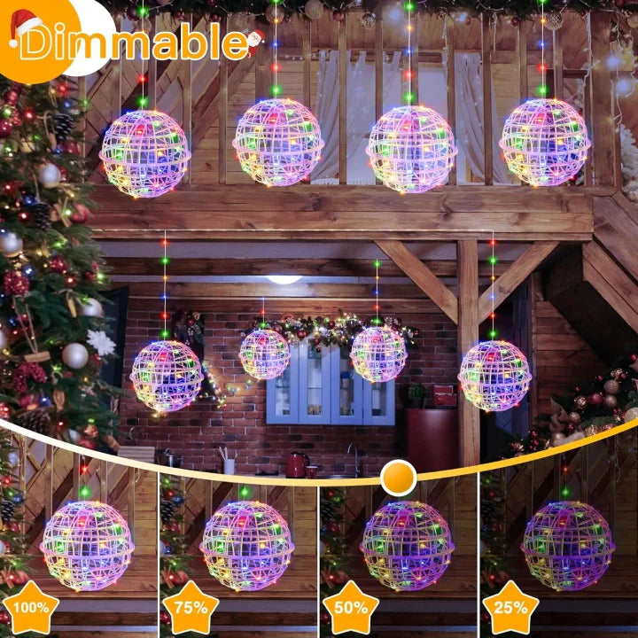Multicolor Outdoor Ball String Lights IP67 waterproof rating