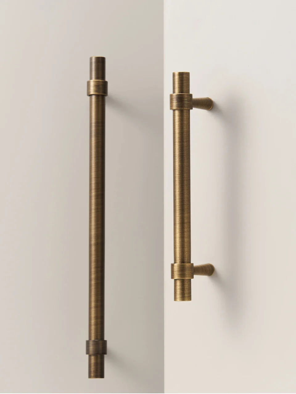 Solid Brass Stepped Ring Cabinet Pull
