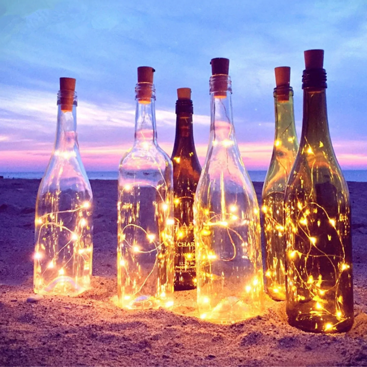 Mini LED Copper Wire Lights on plants lifestyle